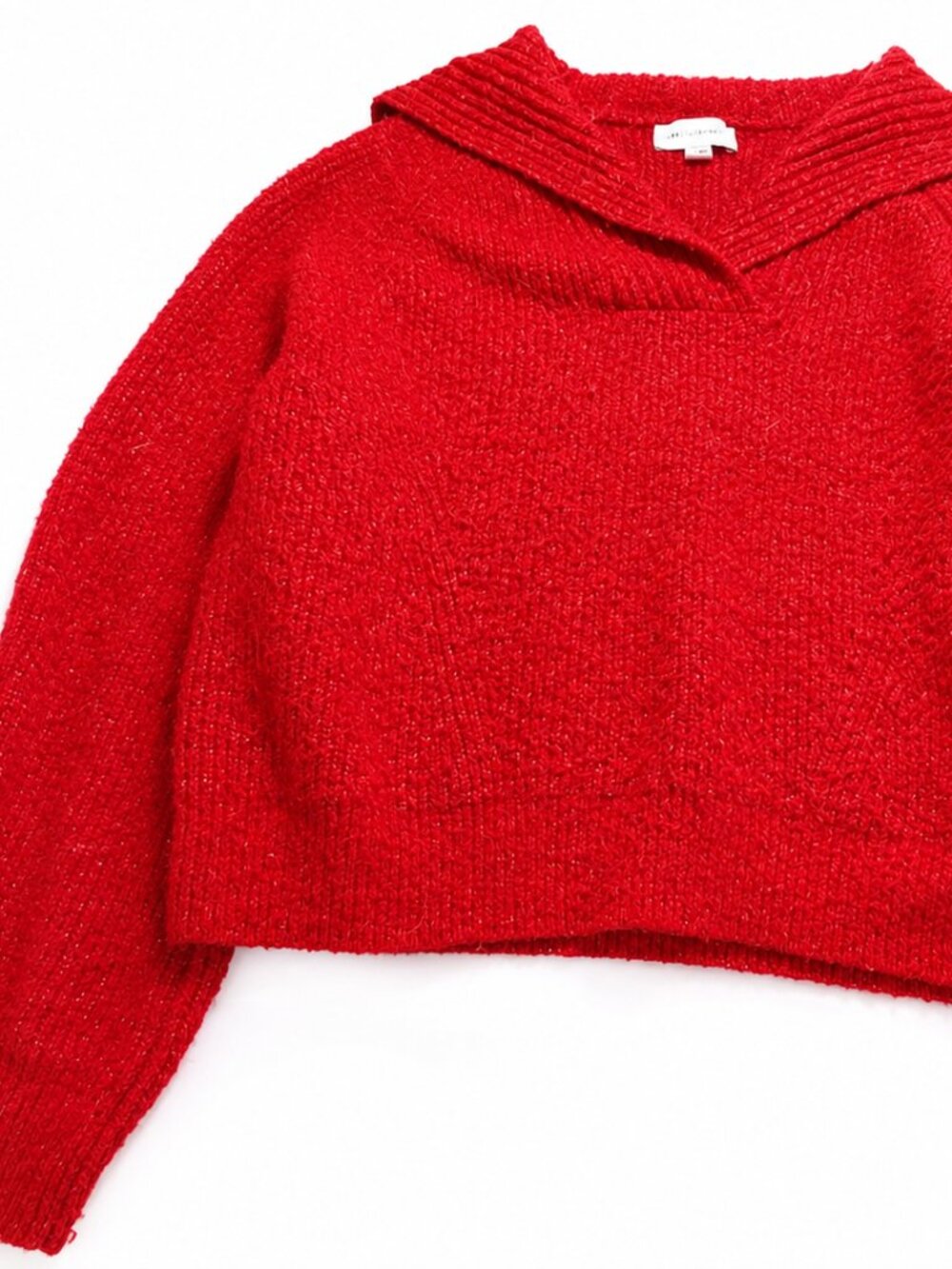 Free Assembly Bright Red Chunky Knit Sweater | Size S ( 4-6 )
